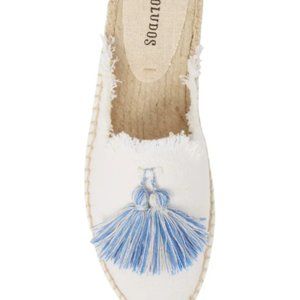 Soludos Frayed Tassel Espadrille Loafer - like new